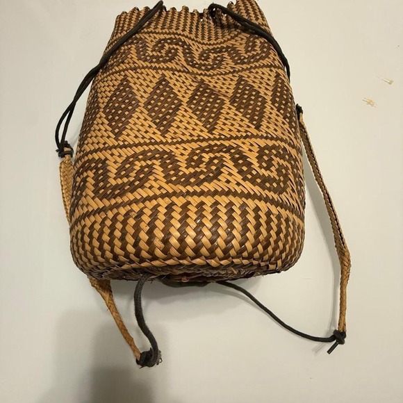 Bags | Vintage Ifugao Tribal Basket Backpack Handwoven Bamboo Pasiking ...